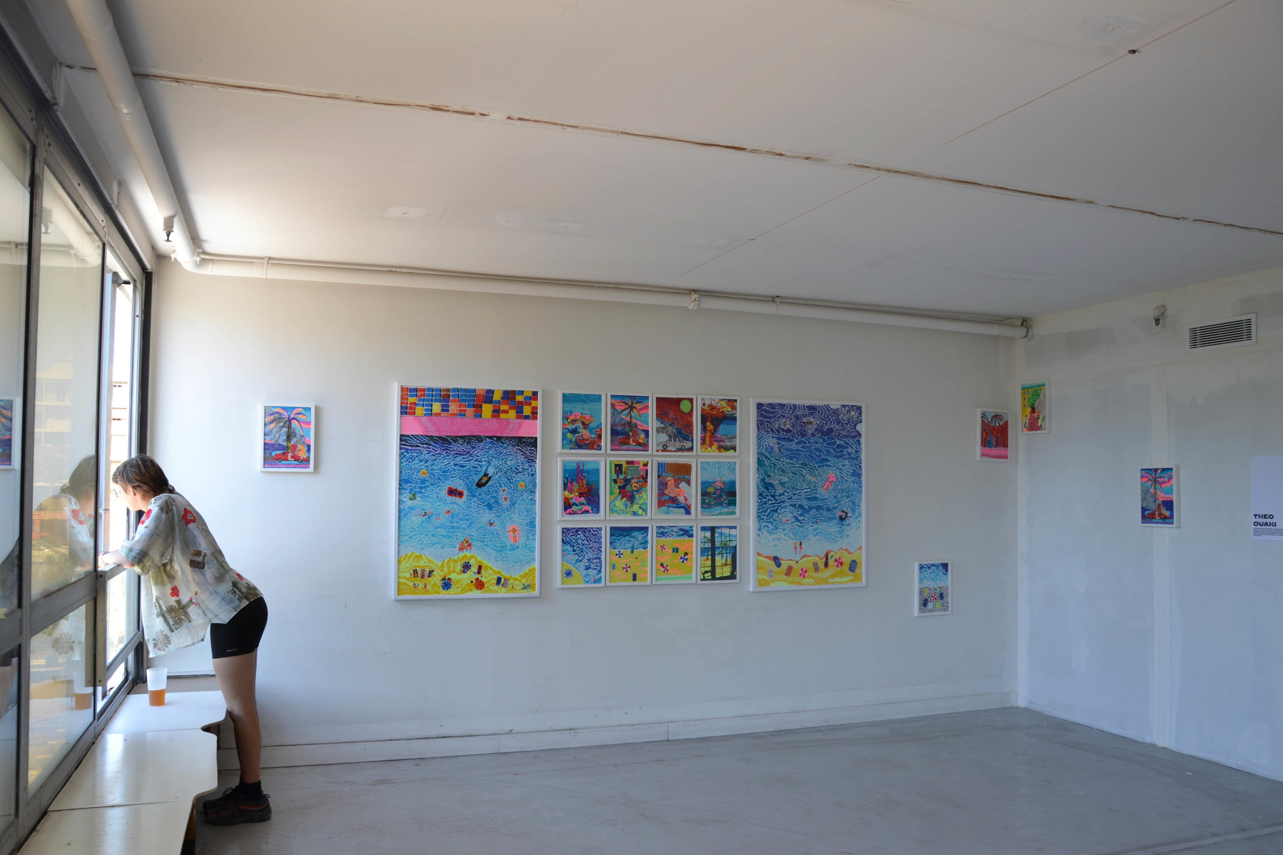 Vue de l exposition collective curat  e par Solarium dans le cadre du lancement de FADAS  4 septembre 2021  Buropolis  Marseille     Manon Delaunay 
